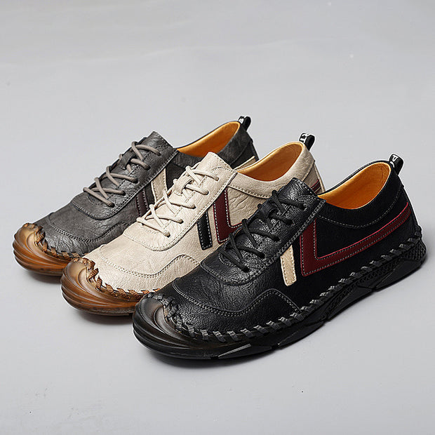 Everyday Casual Beef Tendon Wear Black Trendy Shoes