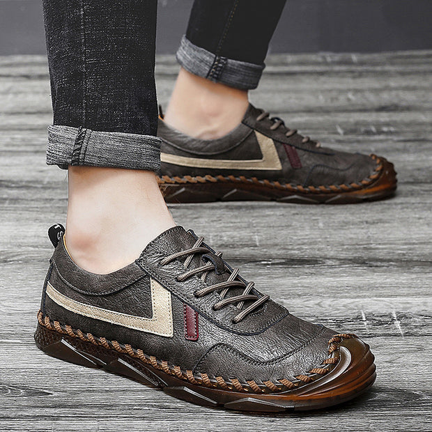 Everyday Casual Beef Tendon Wear Black Trendy Shoes