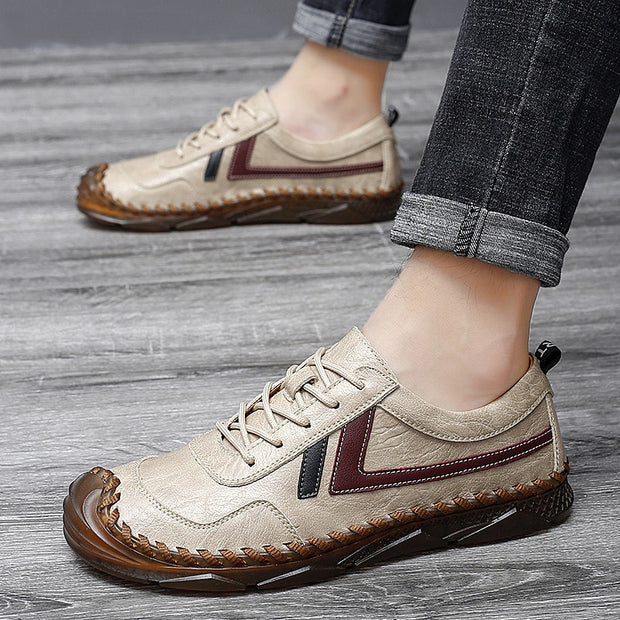 Everyday Casual Beef Tendon Wear Black Trendy Shoes